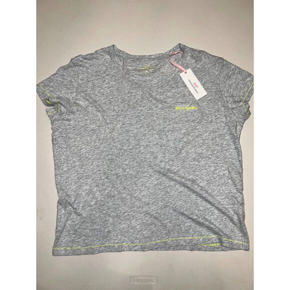 Vineyard Vines Pop Stitch Tee Stone Harbor Medium NWT - Picture 3 of 4